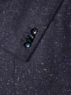 Kiton - Donegal Cashmere-Grain de Poudre Blazer - Blue