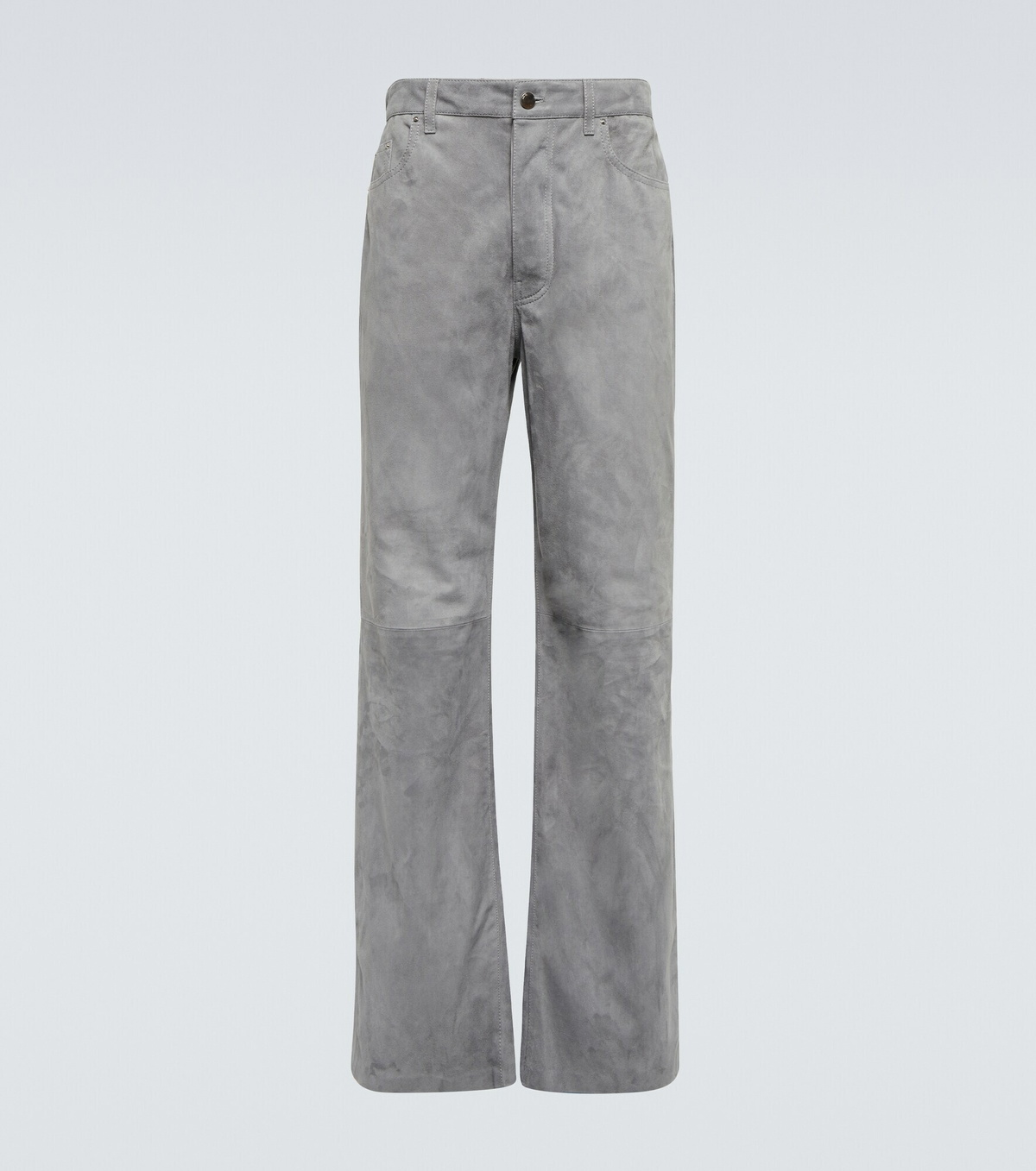 Amiri - Suede wide-leg pants