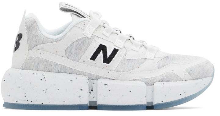 Photo: New Balance Grey Jaden Smith Edition Vision Racer Sneakers