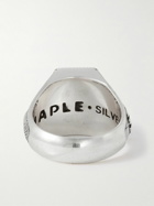 MAPLE - Rhythm Section Silver Topaz Signet Ring - Silver