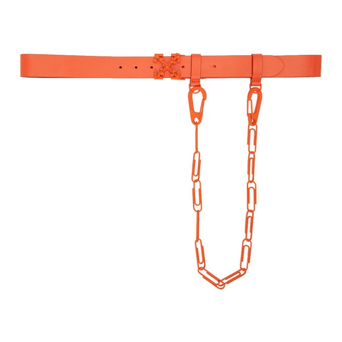 Photo: Off-White Orange Chain Arrows Belt