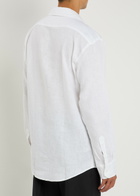 Gusari Safari Linen Shirt White