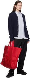 Comme des Garçons Shirt Navy Y-Neck Cardigan