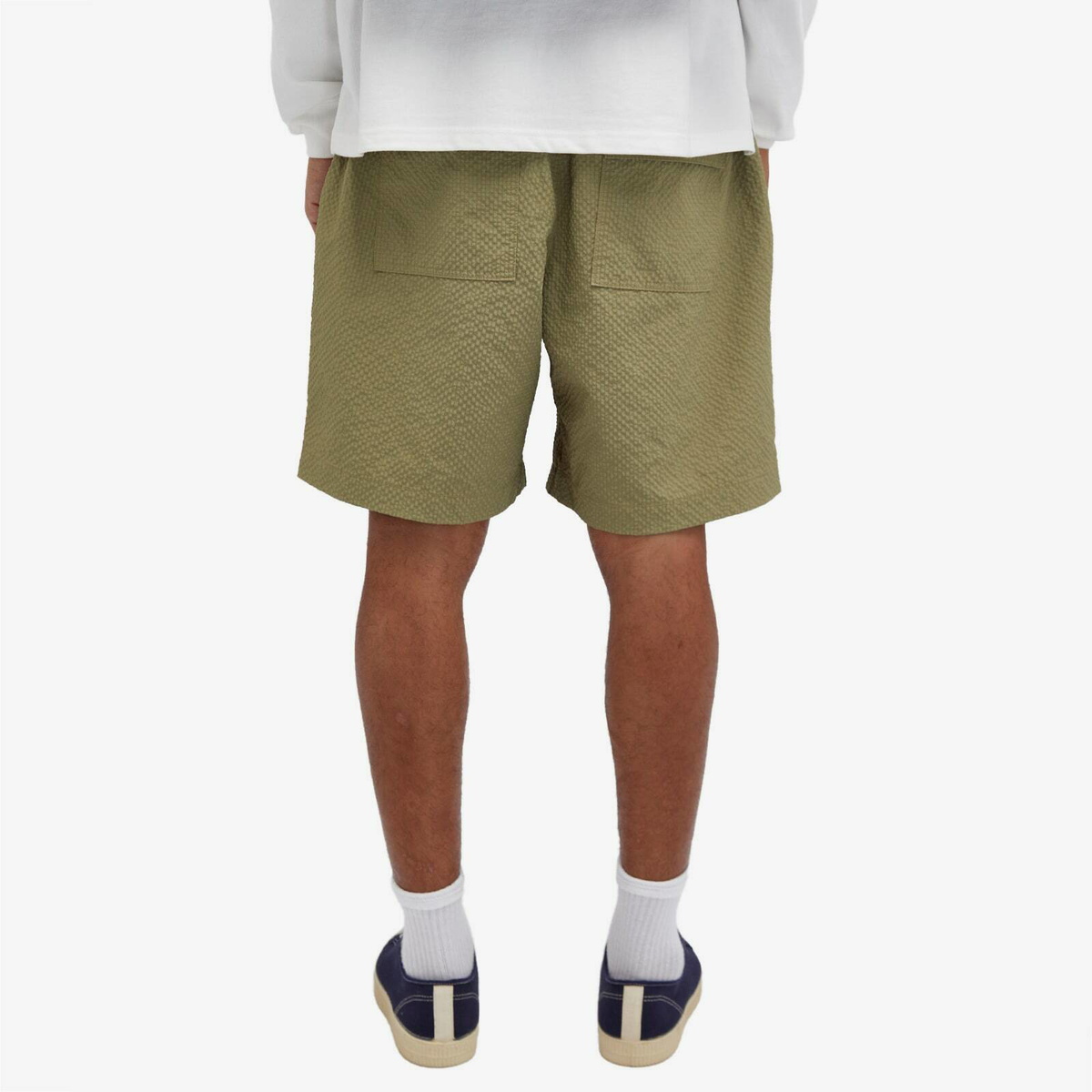 FrizmWORKS Men's Comfortable Banding Shorts in Moss Green