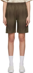 NEEDLES Brown Striped Shorts