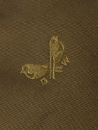 Bennett Winch - Logo-Embroidered Leather-Trimmed Cotton-Canvas Backpack