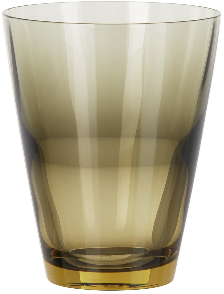 SGHR Sugahara Grey & Yellow Two-Tone Bico Tumbler Glass, 10.1 oz