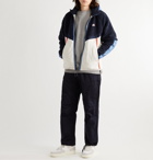 Nike - NSW Panelled Fleece and Quilted Shell Hooded Jacket - Blue