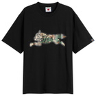 ICECREAM Men's Camo Running Dog Woodland T-Shirt in Black