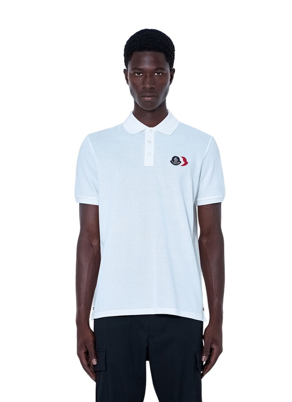 Photo: Moncler Piqué Polo Shirt with Logo Embroidery