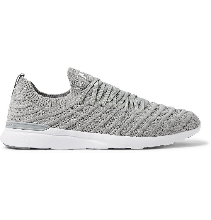 Photo: APL Athletic Propulsion Labs - Wave TechLoom Running Sneakers - Gray