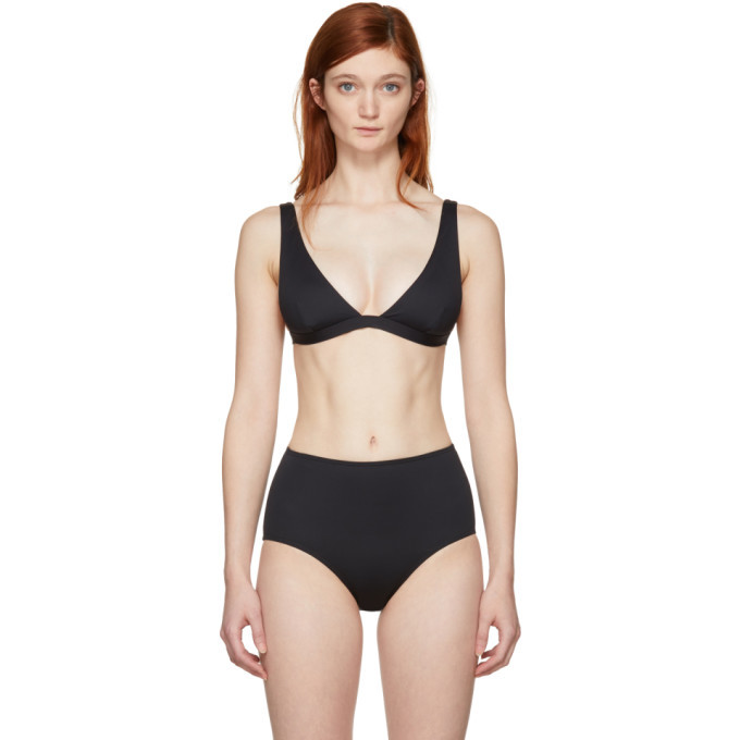 Her Line Black Audrey Bikini Top