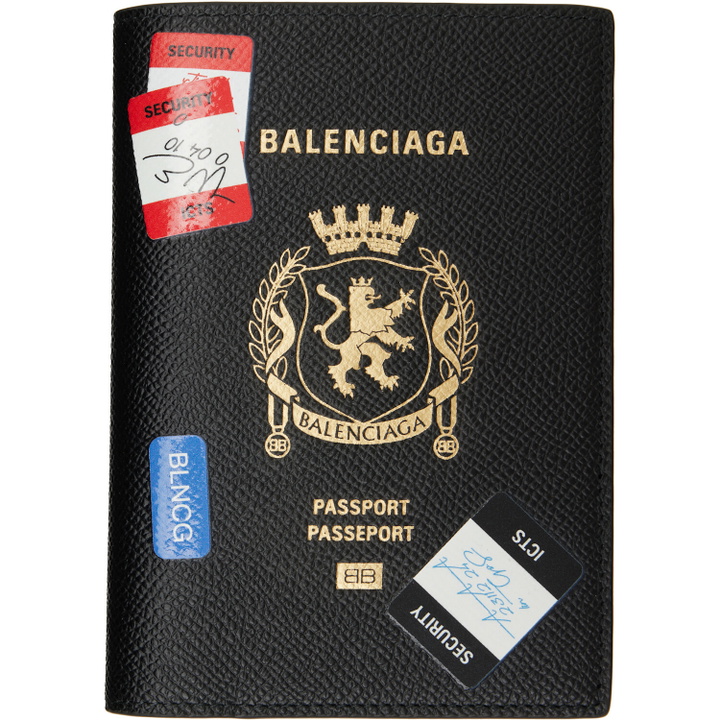 Photo: Balenciaga Black Calfskin Passport Holder