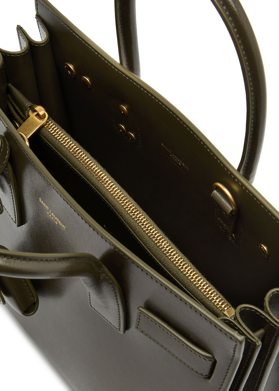 Saint Laurent Sac De Jour Baby Leather top Handle bag - Olive - One Size