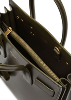 Saint Laurent Sac De Jour Baby Leather top Handle bag - Olive - One Size