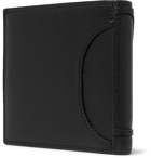 Valentino - Logo-Appliquéd Full-Grain Leather Billfold Wallet - Black