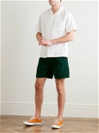 Portuguese Flannel - Straight-Leg Cotton-Corduroy Drawstring Shorts - Green