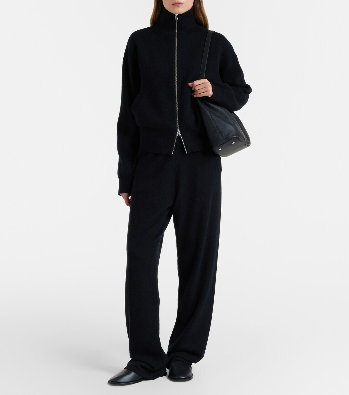 Extreme Cashmere N°320 Rush cashmere-blend wide-leg pants