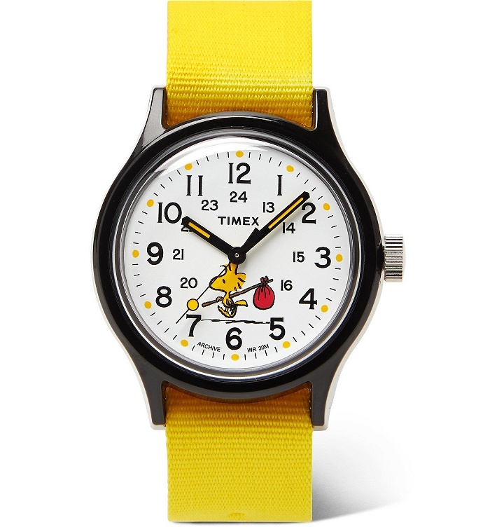 Photo: Timex - Peanuts MK1 36mm Resin and NATO Watch - Yellow
