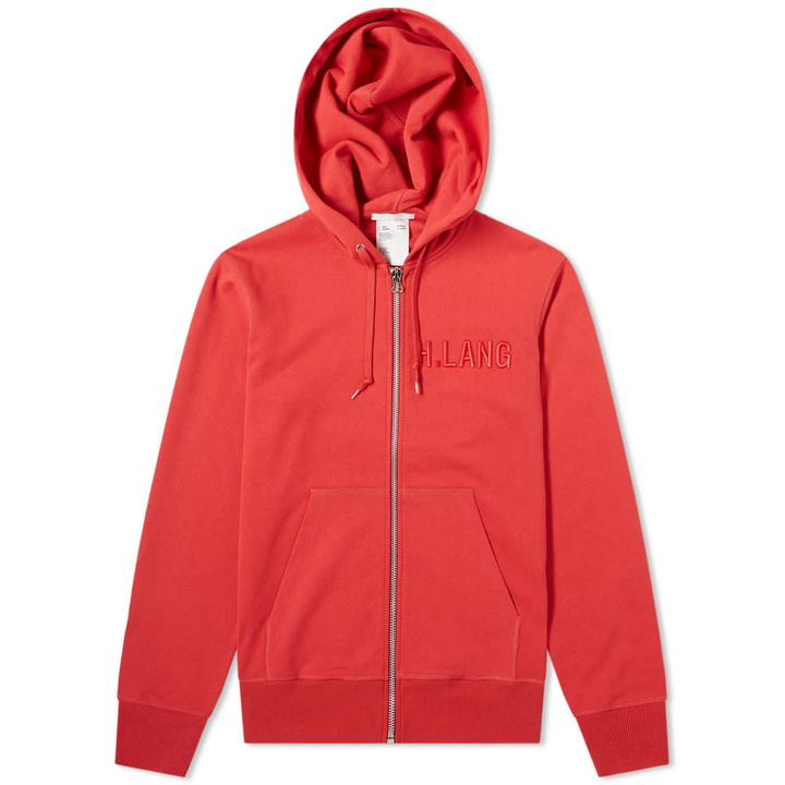 Photo: Helmut Lang Embroidered Logo Zip Hoody