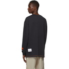 Heron Preston Black Box Skull Long Sleeve T-Shirt