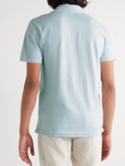Orlebar Brown - Albert Terry-Trimmed Cotton-Jersey Polo Shirt - Blue