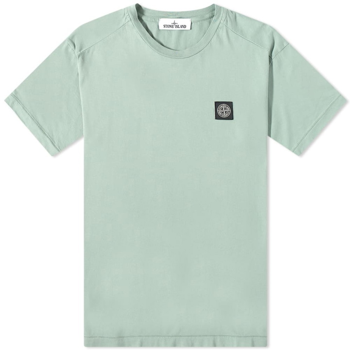 Photo: Stone Island Men's Patch T-Shirt in Sage