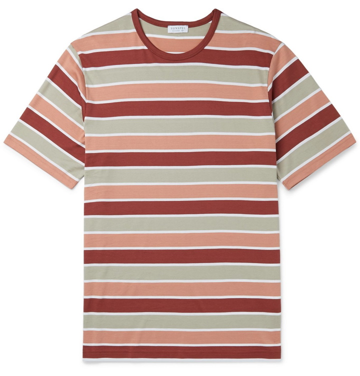 Photo: Sunspel - Striped Cotton-Jersey T-Shirt - Multi