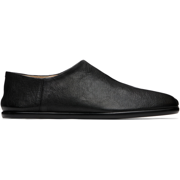 Photo: Maison Margiela Black Tabi Babouche Loafers