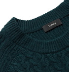 Theory - Nardo Cable-Knit Wool-Blend Sweater - Green