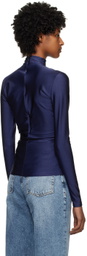 Han Kjobenhavn Blue Draped Long Sleeve T-Shirt
