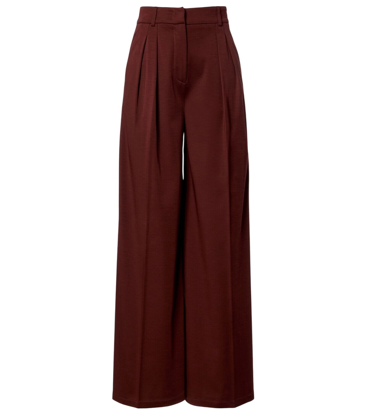 MAX MARA Okra Cotton Blend Satin Straight Pants Max Mara MAX MARA Okra Cotton Blend Satin Straight Pants Max Mara