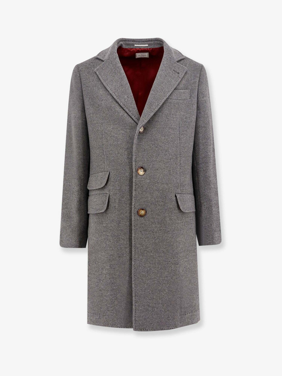 Brunello Cucinelli Coat Grey Mens Brunello Cucinelli