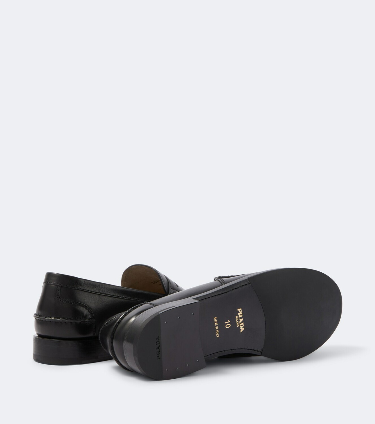 Prada Leather penny loafers