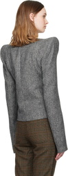 LAURA ANDRASCHKO Gray Pagoda Loden Jacket