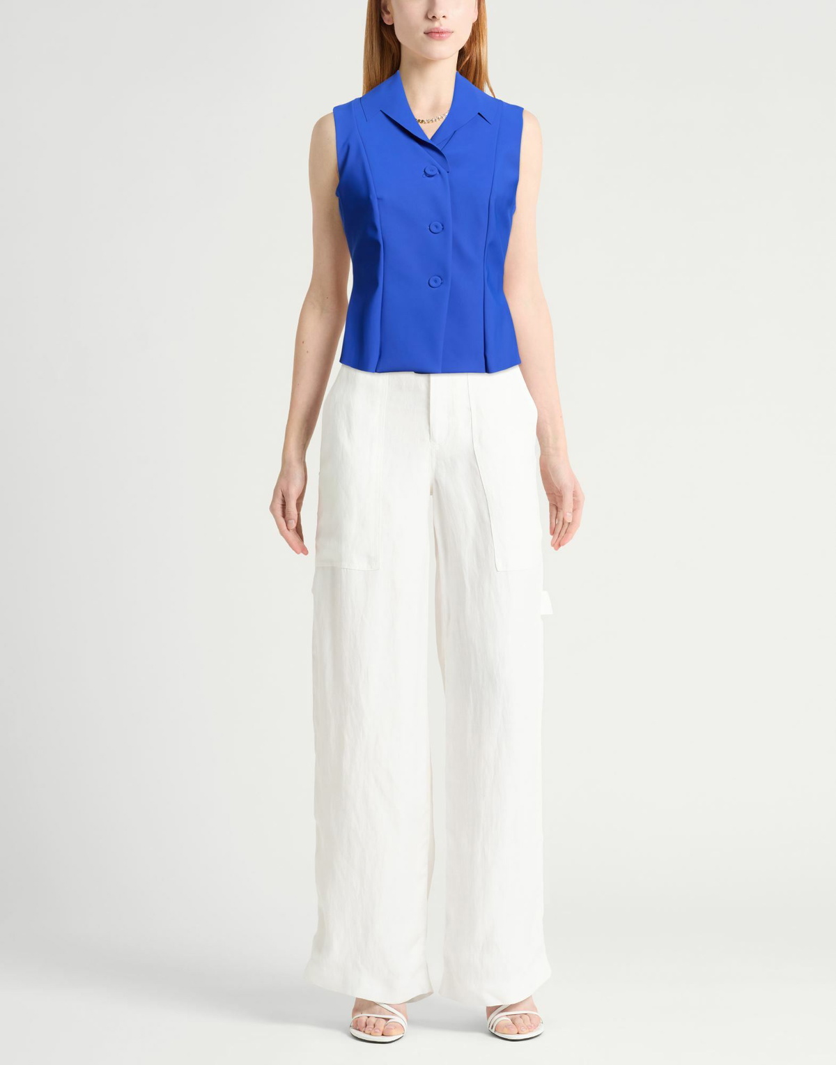 Chiara Boni La Petite Robe Womens Blazer Bright in Blue