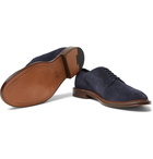 Mr P. - Lucien Suede Derby Shoes - Navy