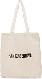 Han Kjobenhavn Off-White Printed Tote