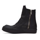 Rick Owens Black Rubber Performa High-Top Sneakers