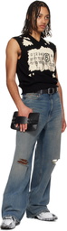 MM6 Maison Margiela Black Cintura Uomo Belt