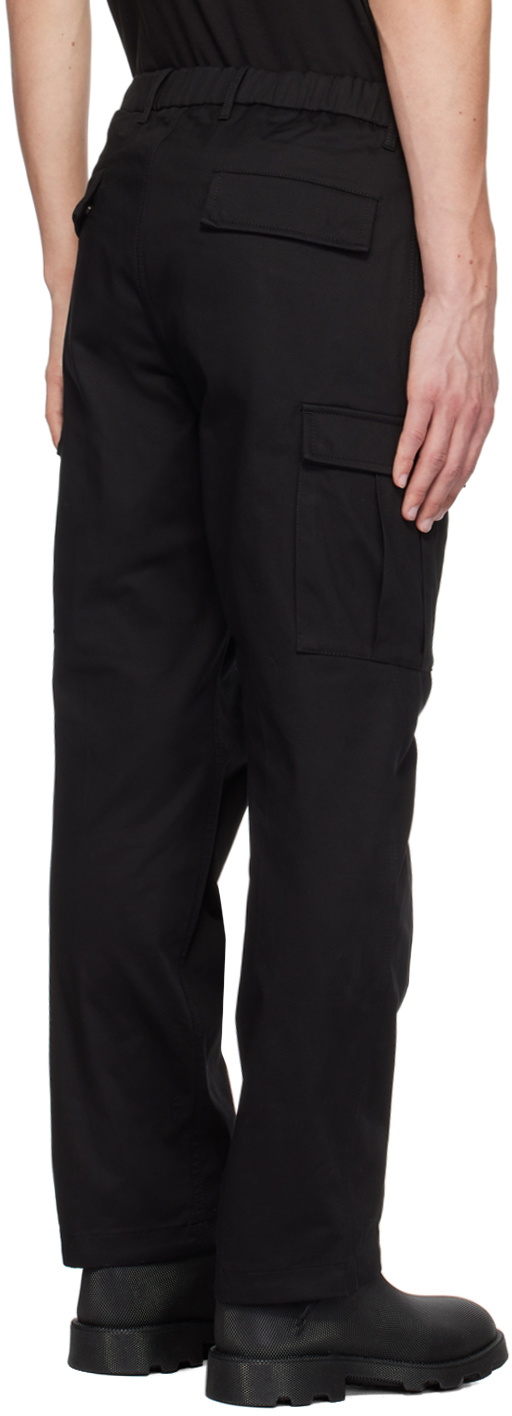 Moncler Black Logo Patch Cargo Pants