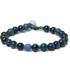Mikia - Chrysocolla, Gold-Tone and Bead Bracelet - Blue