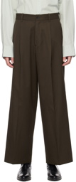 stein Khaki Extra Wide Trousers