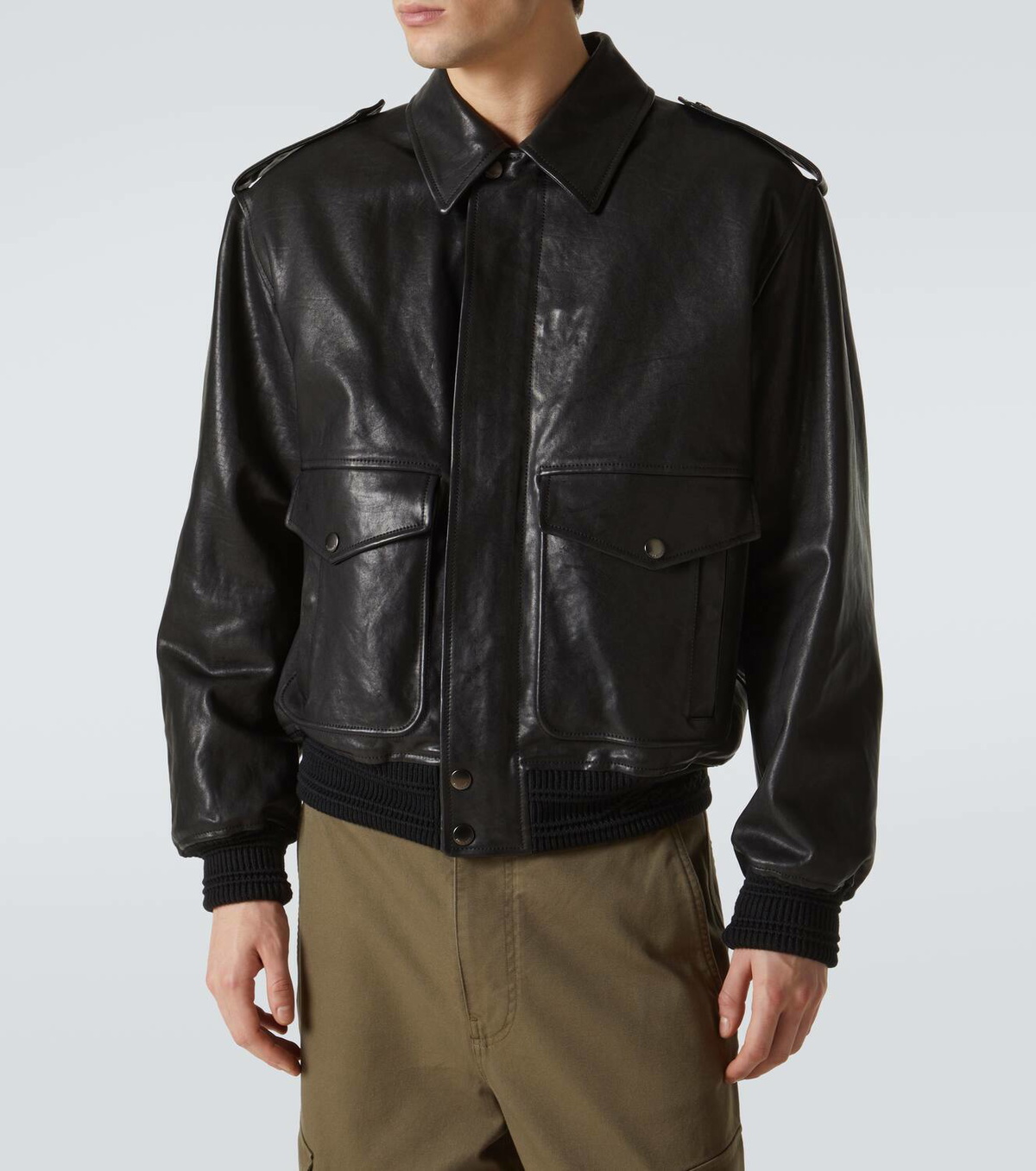 Burberry Leather bomber jacket Burberry