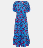 Diane von Furstenberg Lindy cotton poplin midi dress