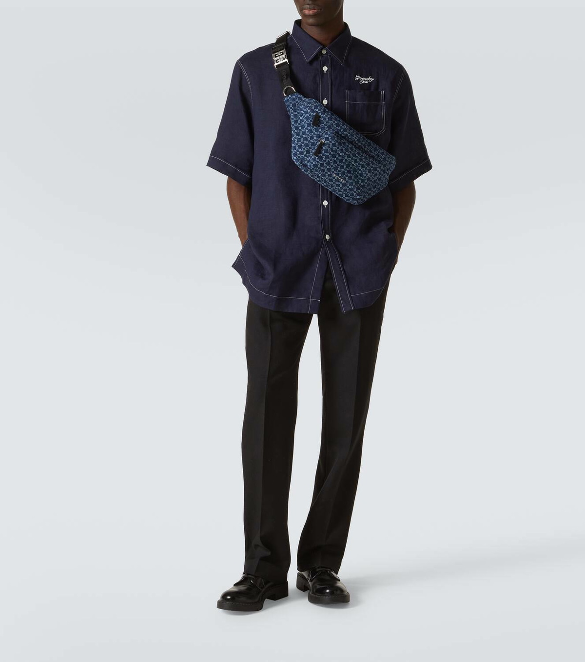 【GIVENCHY】Essential U Monogram 72 denim belt bag Givenchy Essential U Monogram 72 denim belt bag Givenchy