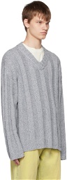 HOPE Gray Contra Sweater
