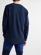 Blue Blue Japan - Indigo-Dyed Textured Cotton-Jersey T-Shirt - Blue