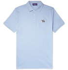 Ralph Lauren Purple Label - Cotton-Piqué Polo Shirt - Blue