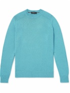 Loro Piana - Cotton and Silk-Blend Sweater - Blue
